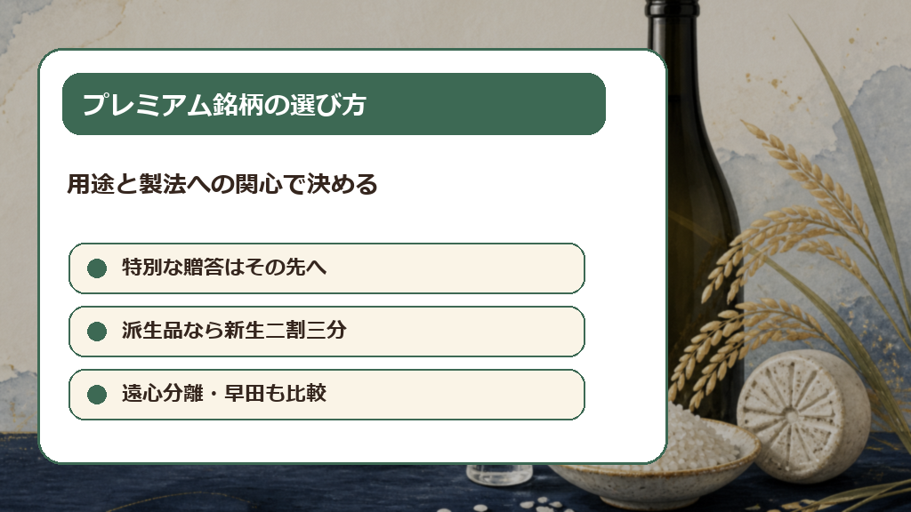 その先へ・新生・遠心分離・早田の選び方の解説画像