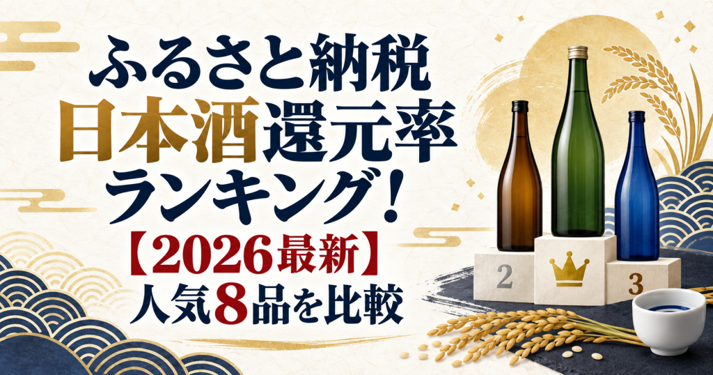 ふるさと納税日本酒還元率ランキング2026年最新版の人気8品比較