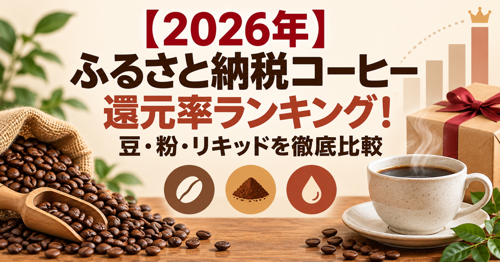 ふるさと納税コーヒー還元率ランキングのアイキャッチ