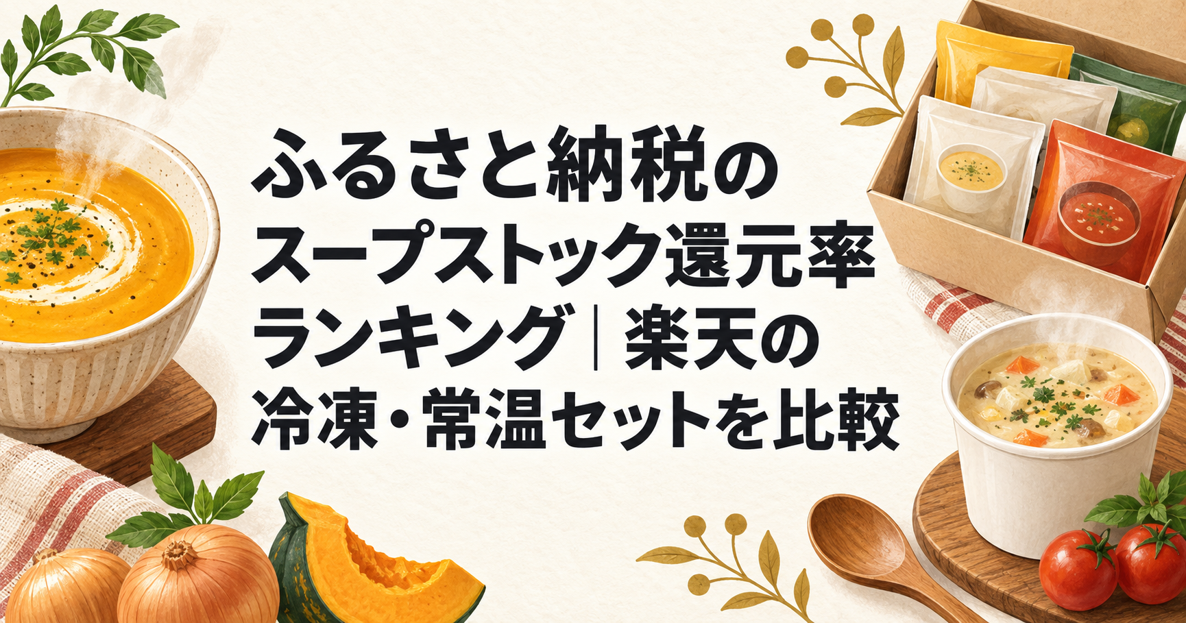 ふるさと納税のスープストック還元率ランキング｜楽天の冷凍・常温セットを比較