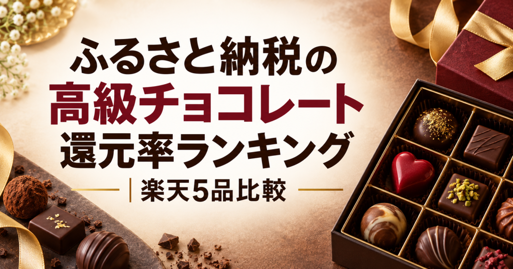 ふるさと納税の高級チョコレート還元率ランキング 楽天5品比較