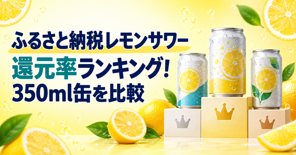 ふるさと納税レモンサワー還元率ランキングの比較イメージ