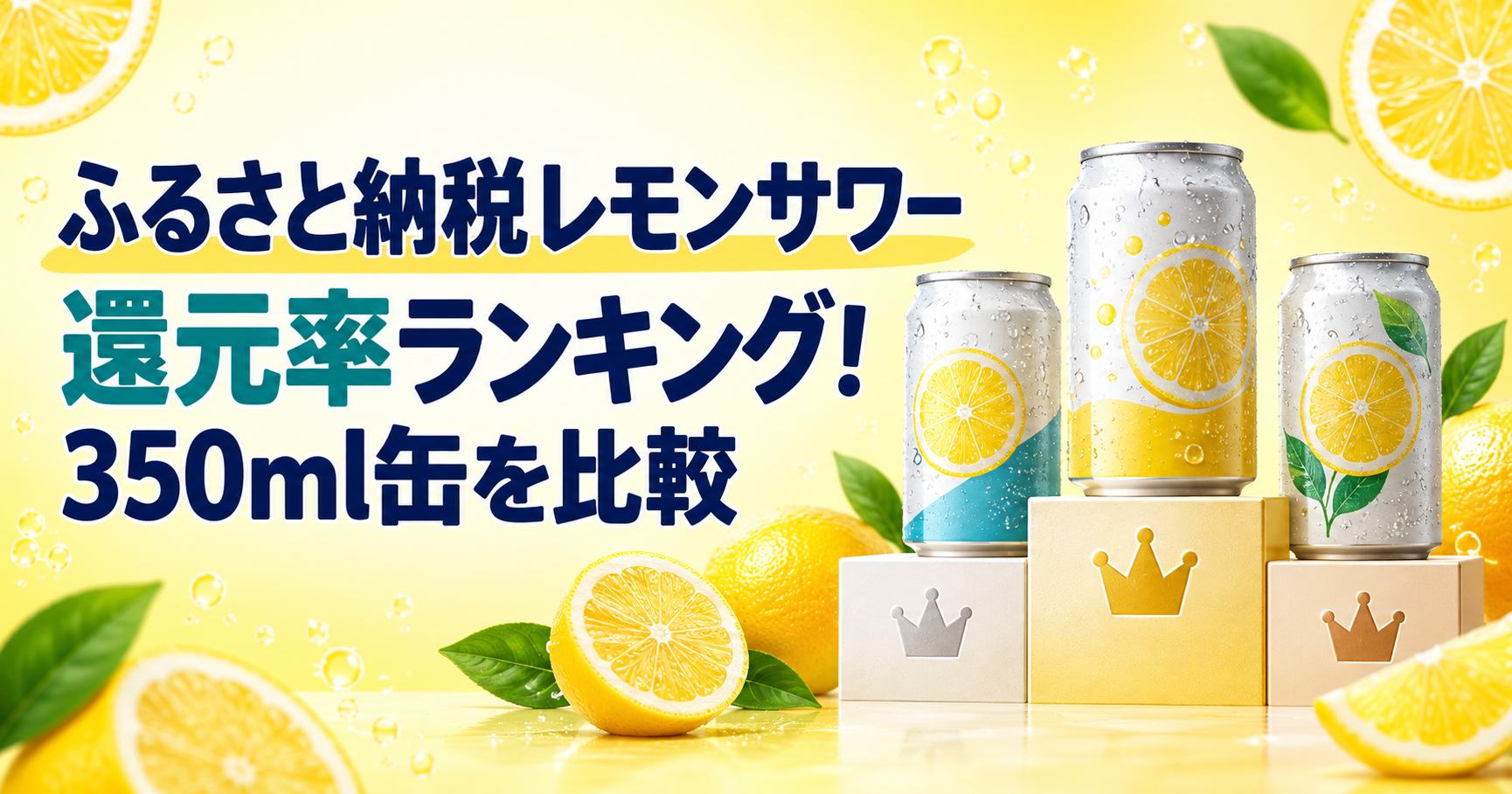 ふるさと納税レモンサワー還元率ランキングの比較イメージ