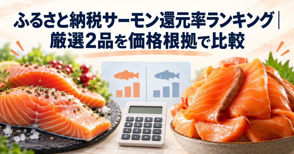ふるさと納税サーモン還元率ランキングの比較イメージ